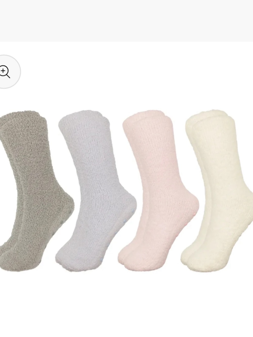 Women's Cozy Fuzzy Crew Socks - pastel - Pack of 4
